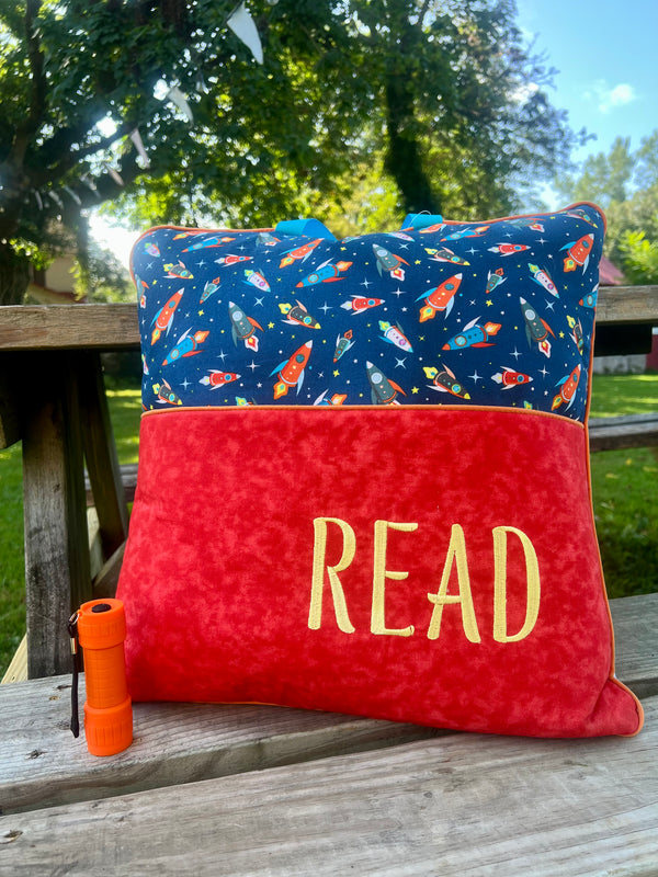 ROCKET SHIPS JOURNEY PILLOW