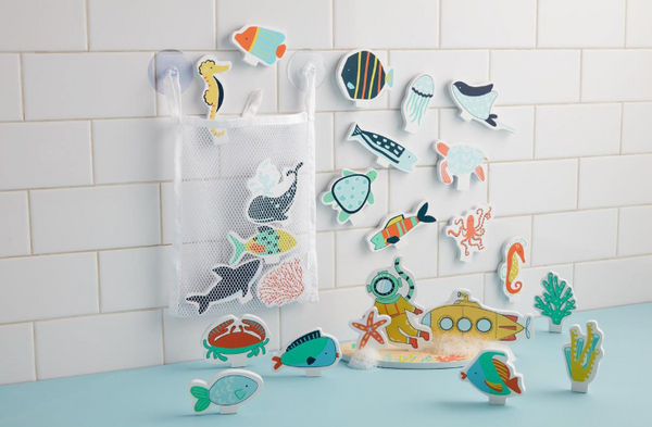BLUE OCEAN BATH STICKABLE SET