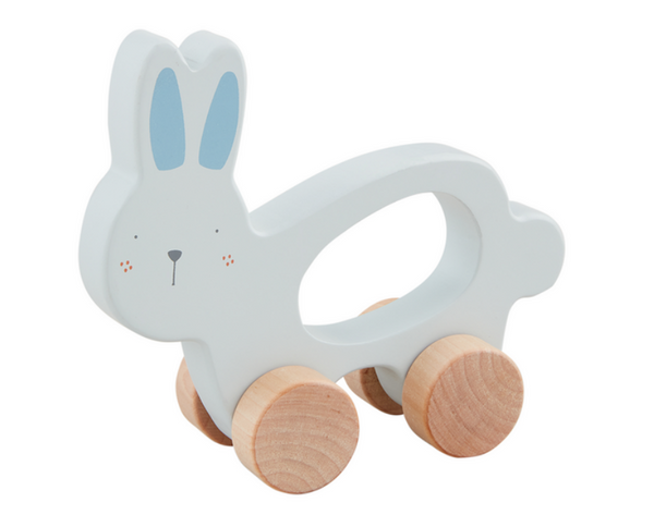 WOOD BUNNY PULL TOY