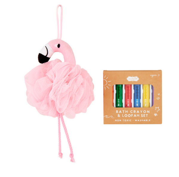 CHARACTER LOOFAH & BATH CRAYON SETS