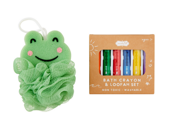 CHARACTER LOOFAH & BATH CRAYON SETS