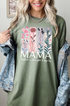 FLORAL MAMA GRAPHIC HEAVY COTTON TEE