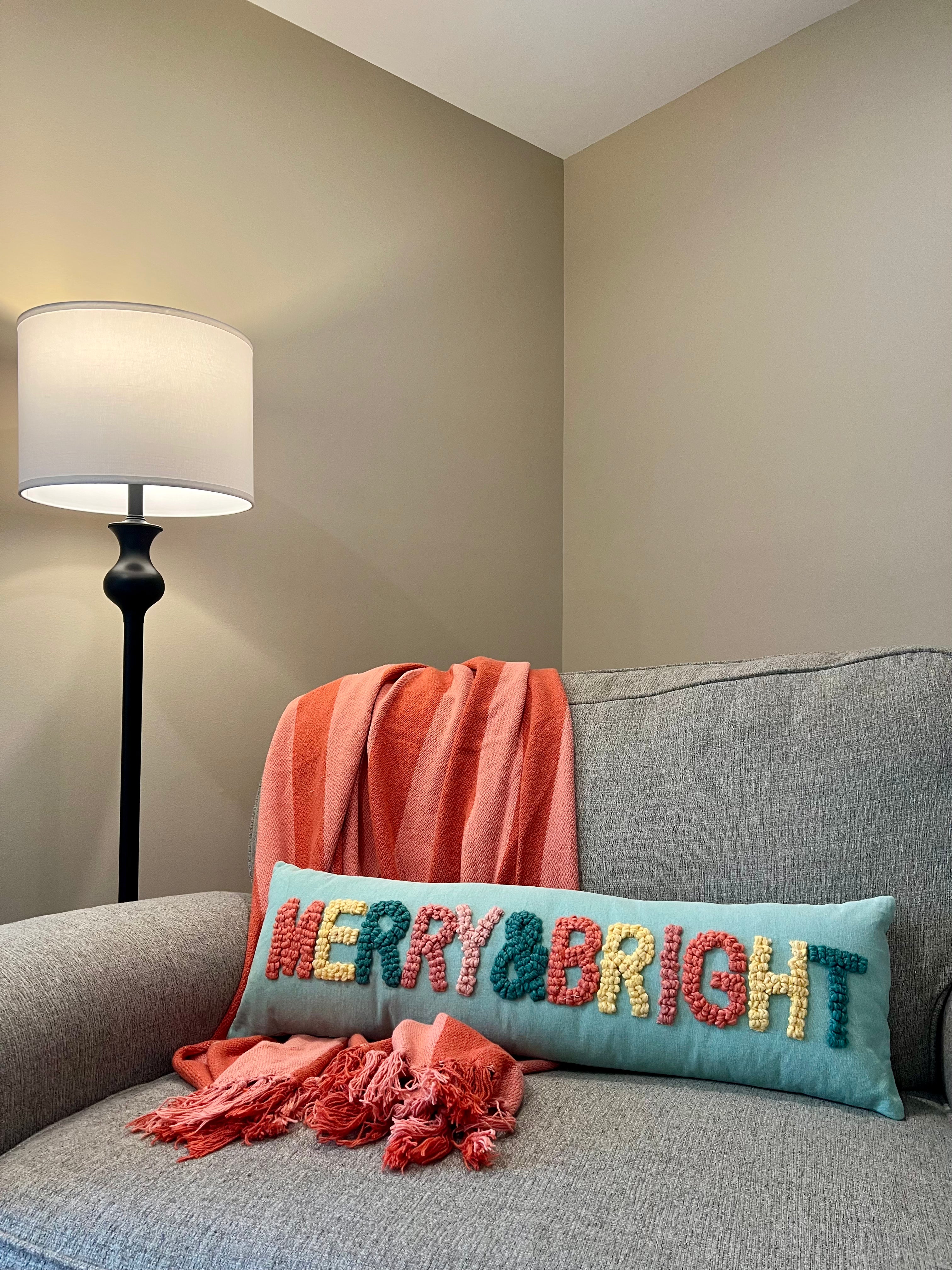 MERRY & BRIGHT LUMBAR PILLOW