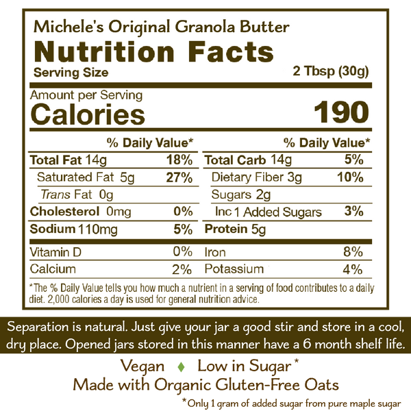 ORIGINAL GRANOLA BUTTER - 10OZ