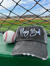 PLAY BALL EMBROIDERED TRUCKER HAT