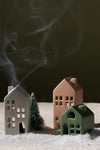 HOLIDAY TOWN INCENSE CONE HOLDER - BALSAM & FIR