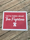 THE FIGHTINS FELT FLAG 16"x20"