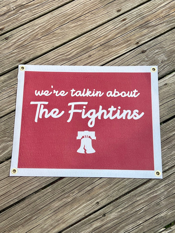 THE FIGHTINS FELT FLAG 16"x20"