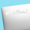 PHILADELPHIA SKYLINE LINE ART STICKER
