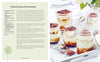 Potted amaretti tiramisu with a recipe on the left side