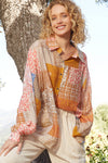 OVERSIZE MULTICOLOR BUTTON DOWN