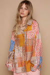 OVERSIZE MULTICOLOR BUTTON DOWN