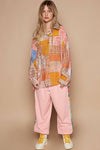 OVERSIZE MULTICOLOR BUTTON DOWN