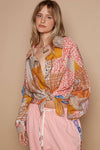 OVERSIZE MULTICOLOR BUTTON DOWN