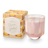 POPCORN GARLAND MEMORY LANE BOXED GLASS CANDLE
