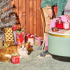 POPCORN GARLAND MEMORY LANE BOXED GLASS CANDLE
