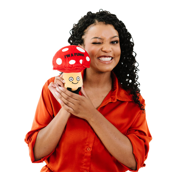 "I'M A FUNGI" PLUSH MUSHROOM