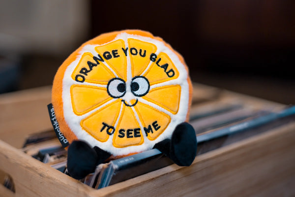 "ORANGE YOU GLAD TO SEE ME" ORANGE PLUSH