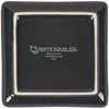 Black square plate with 'Questionables' logo and text on a black background