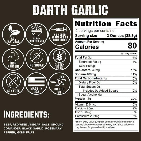DARTH GARLIC BEEF JERKY