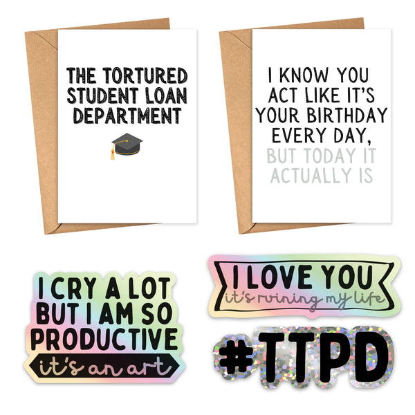 THE TORTURED STUDENT LOAN DEPARTMENT GRADUATION CARD