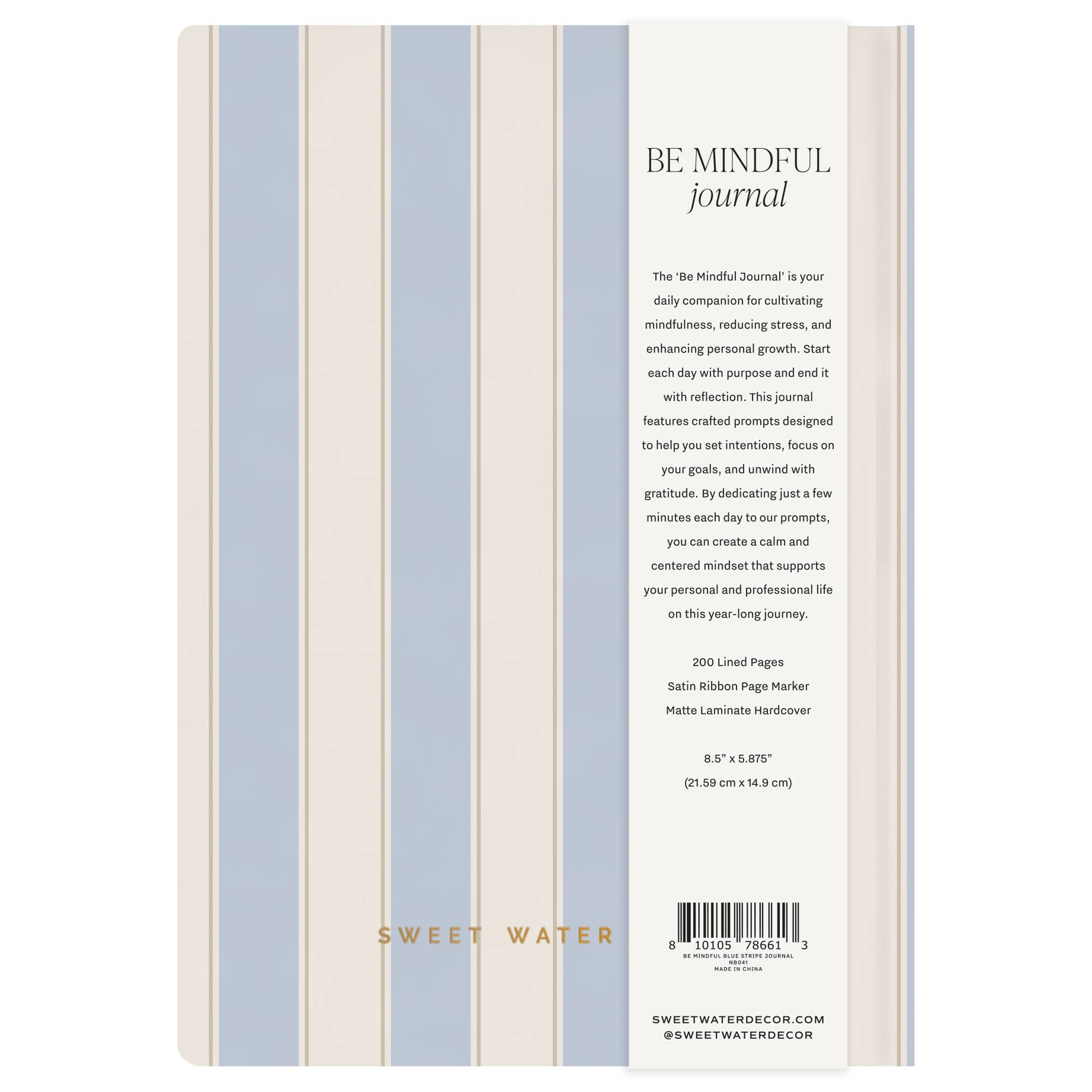 BE MINDFUL PROMPTED JOURNAL