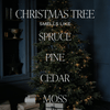 CHRISTMAS TREE SOY CANDLE - CLEAR JAR - 9 OZ