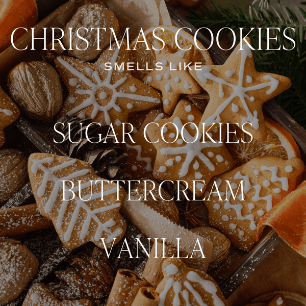 CHRISTMAS COOKIES SOY CANDLE - GREEN MATTE JAR - 15 OZ
