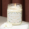 BEST MOM EVER 9 OZ SCREW TOP GLASS JAR CANDLE