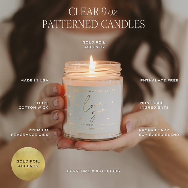 BEST MOM EVER 9 OZ SCREW TOP GLASS JAR CANDLE