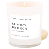 SUNDAY BRUNCH SOY CANDLE - WHITE JAR - 11 OZ