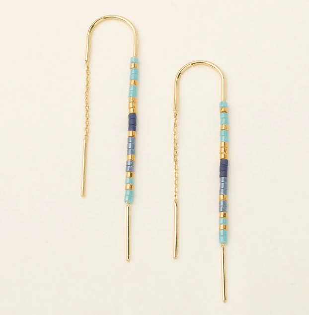 CHROMACOLOR MIYUKI THREAD EARRING