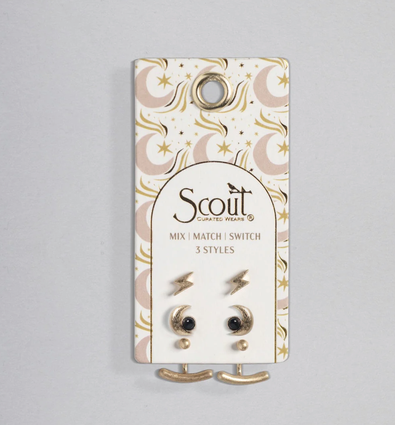STUD TRIO EAR JACKET SET