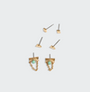 STUD TRIO EAR JACKET SET