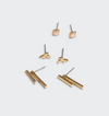 STUD TRIO EAR JACKET SET