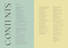 Menu or list of snack categories on a two-tone background