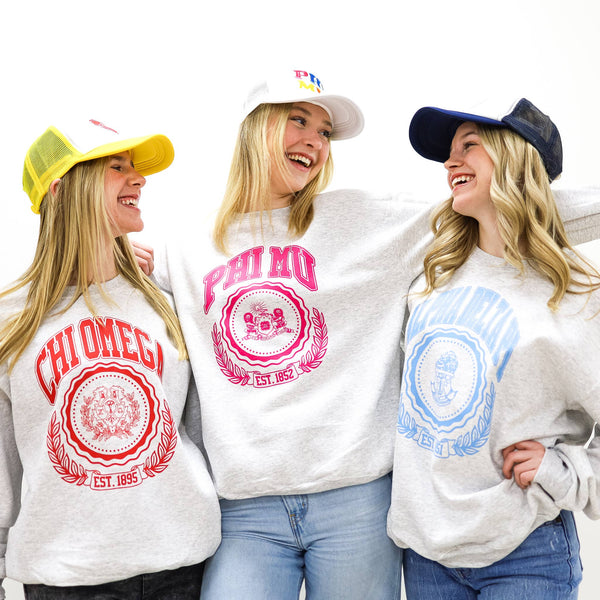 IVY LEAGUE SORORITY SWEATSHIRT: ALPHA EPSILON PHI