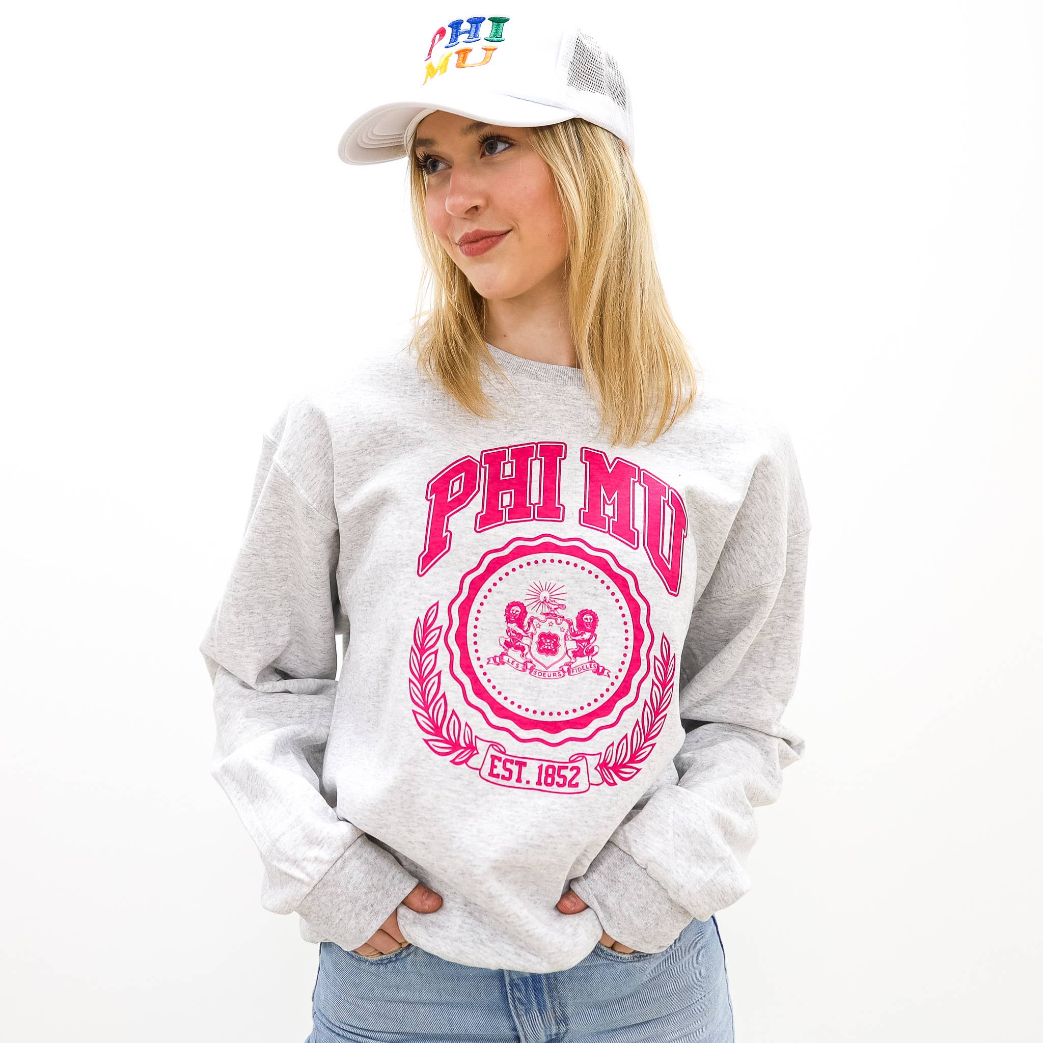 IVY LEAGUE SORORITY SWEATSHIRT: ALPHA EPSILON PHI