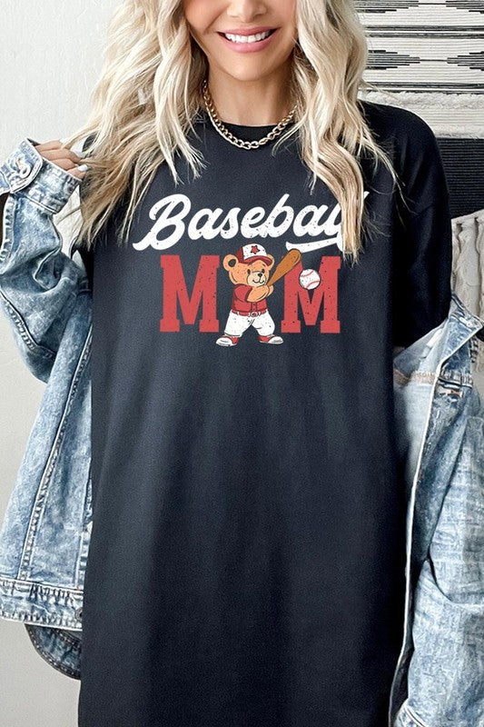 BASEBALL MOM GRAPHIC TEE - HEAVY COTTON