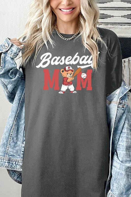 BASEBALL MOM GRAPHIC TEE - HEAVY COTTON
