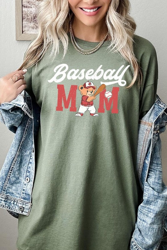 BASEBALL MOM GRAPHIC TEE - HEAVY COTTON