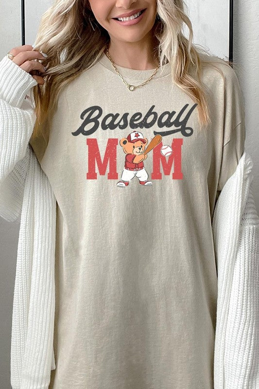 BASEBALL MOM GRAPHIC TEE - HEAVY COTTON