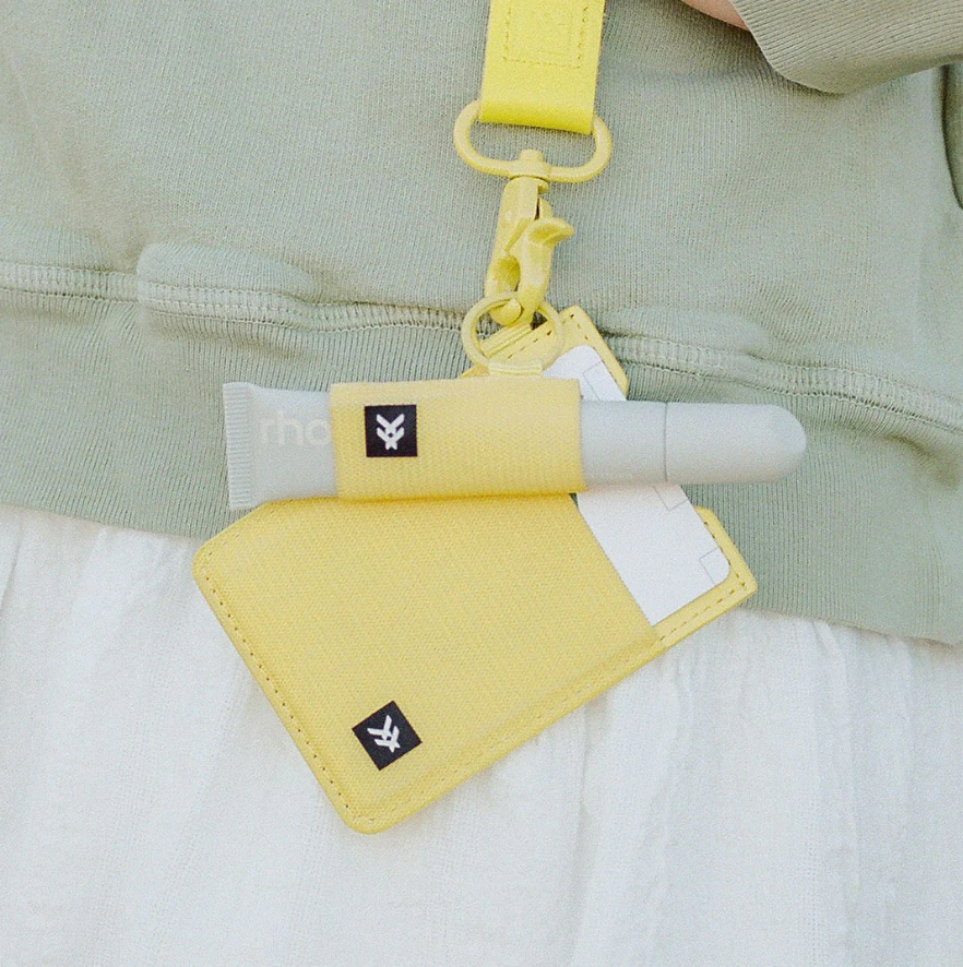ELASTIC CHAP STICK/LIP BALM HOLDER KEYCHAIN ACCESSORY