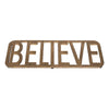 METAL GOLD TRIVET BELIEVE