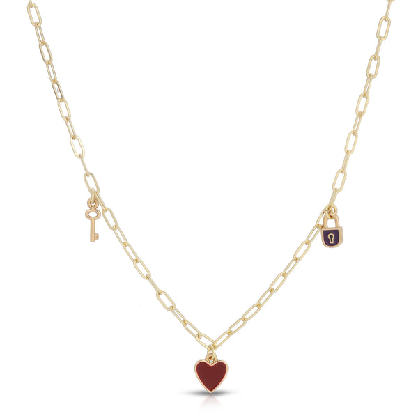 ENAMEL TREASURE NECKLACES