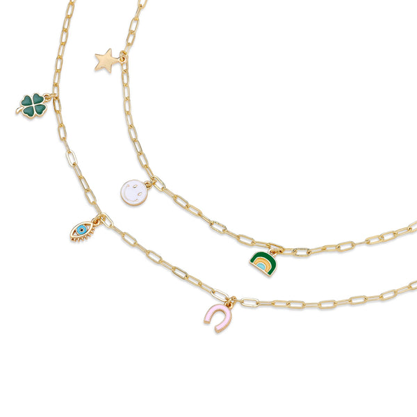 ENAMEL TREASURE NECKLACES