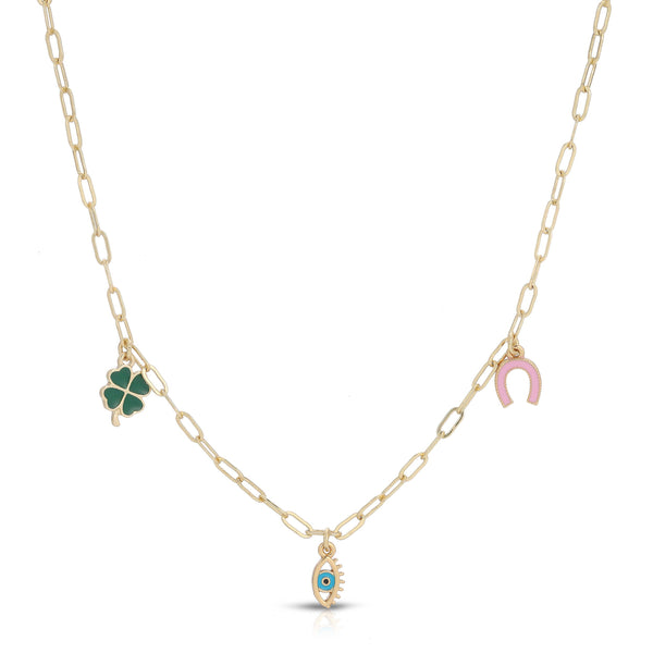 ENAMEL TREASURE NECKLACES