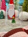 GLASS 12OZ MOLDED TREE STEMLESS WINE GLASS S/2