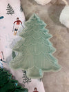 CERAMIC IRIDESCENT HOLIDAY TREE PLATE