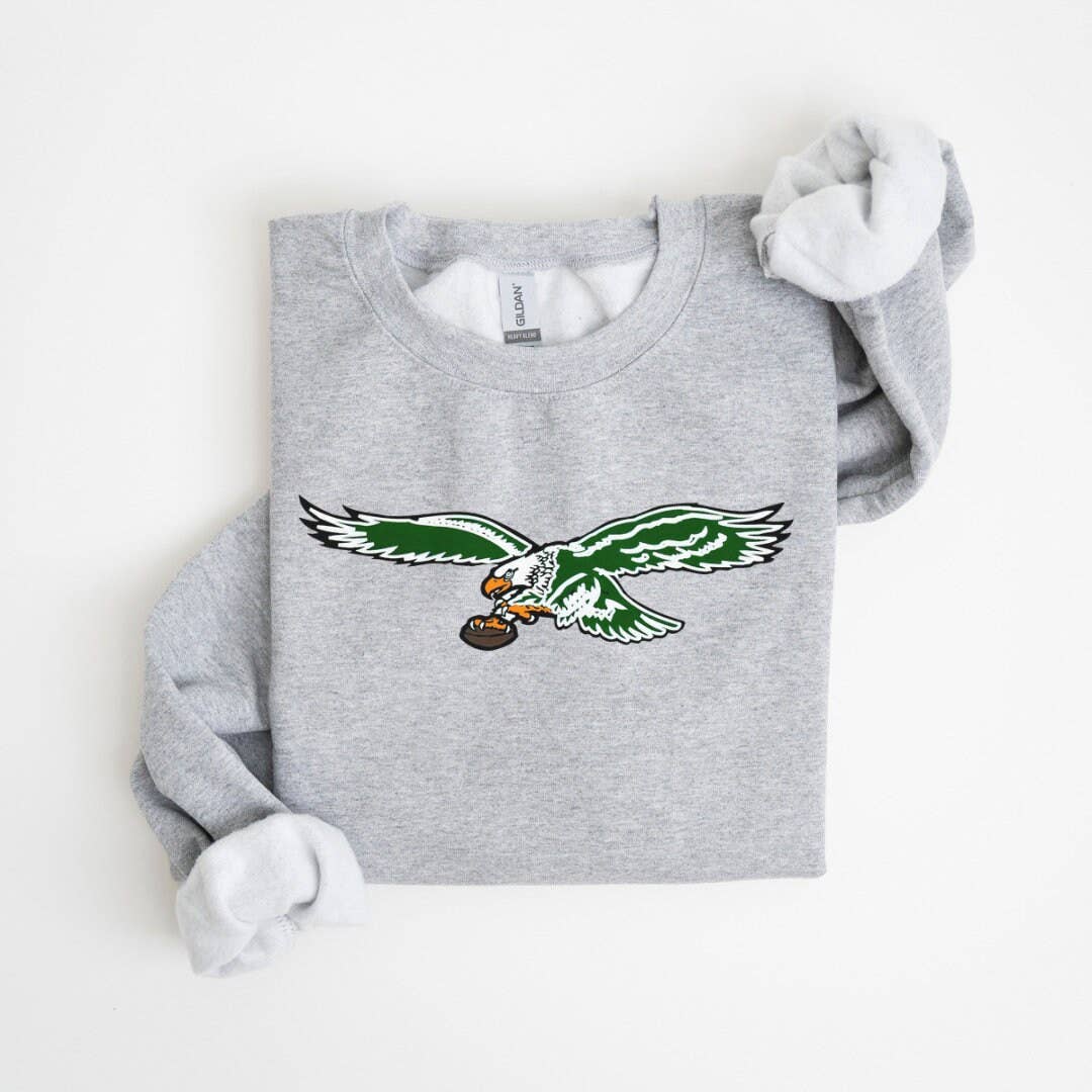 VINTAGE GREY EAGLES CREWNECK SWEATSHIRT